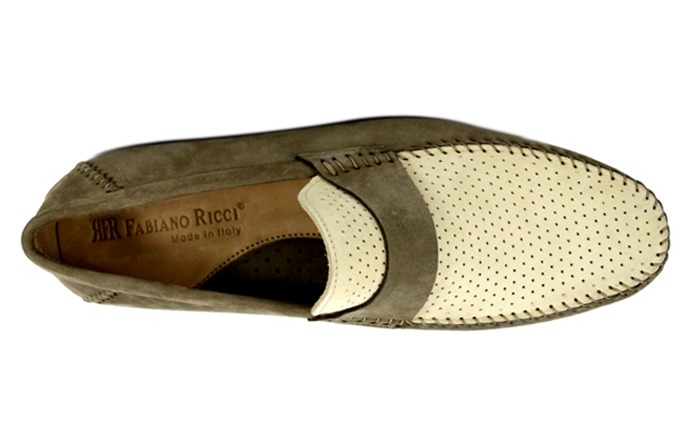 Giày lười Italy đế bệt cao cấp - Fabiano Ricci - HCU026